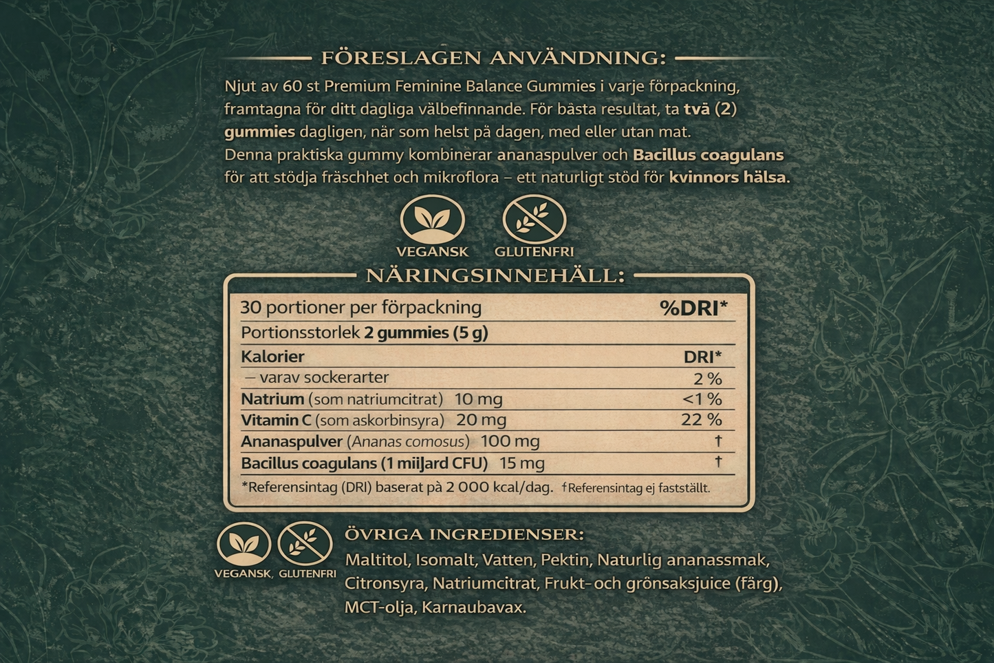 Vital Source Gummies för kvinnlig balans